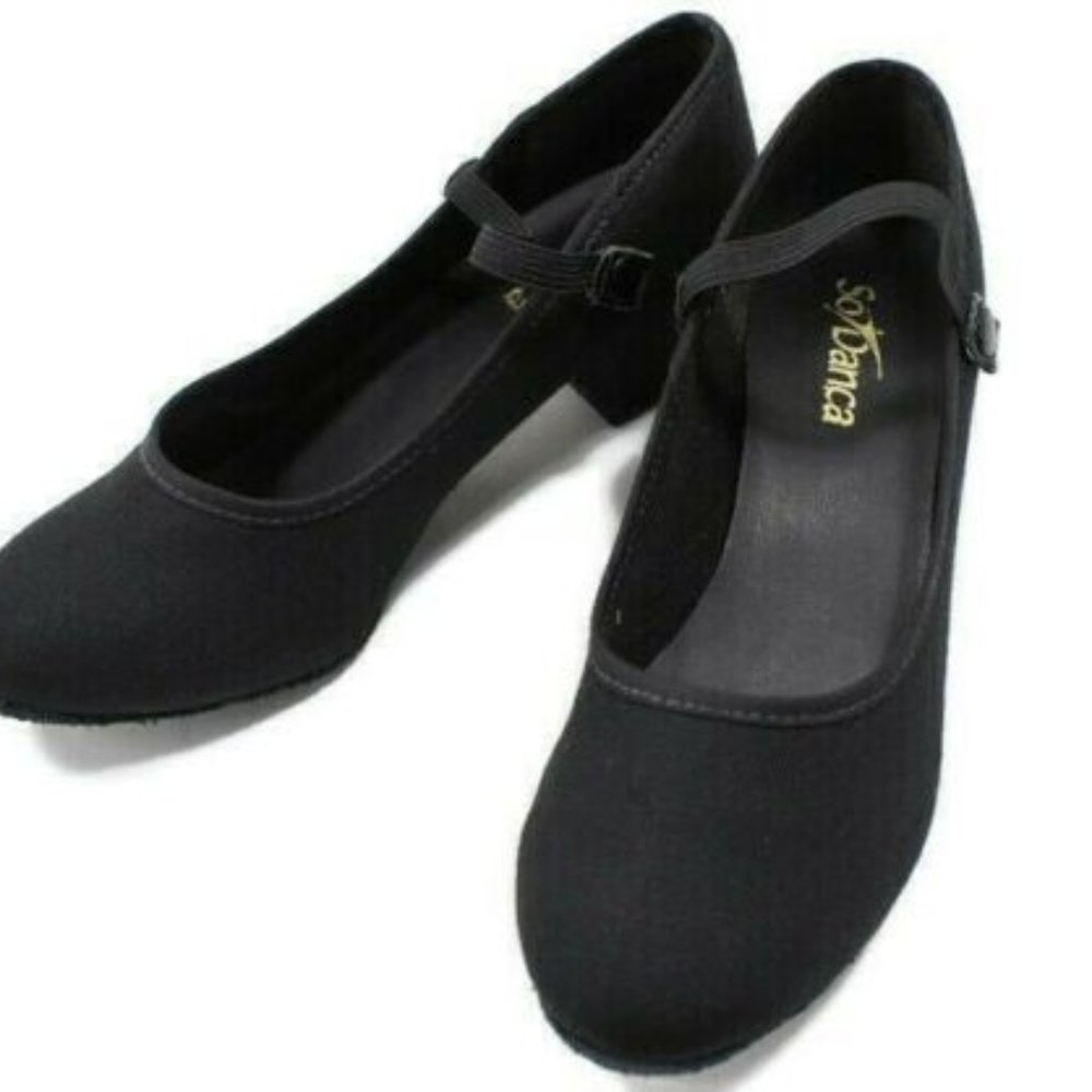 So Danca Canvas R002 M Black Jazz Dance Shoes